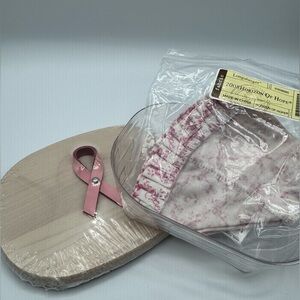 Longaberger 2008 🩷Horizon of Hope🩷 Liner, Protector & White Wash Lid